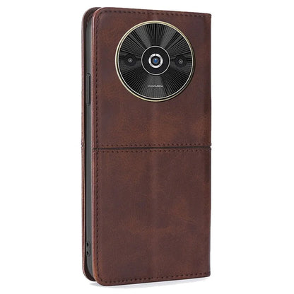 For Xiaomi Redmi A3 / Poco C61 4G Case PU Leather Stand Magnetic Closure Shockproof Phone Cover