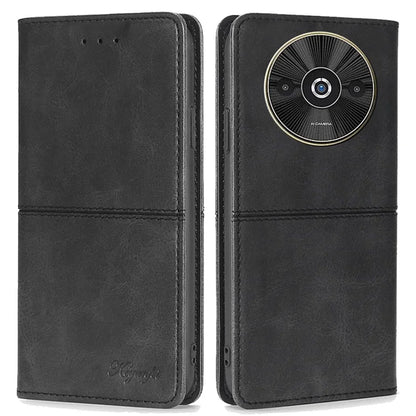 For Xiaomi Redmi A3 / Poco C61 4G Case PU Leather Stand Magnetic Closure Shockproof Phone Cover