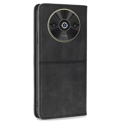 For Xiaomi Redmi A3 / Poco C61 4G Case PU Leather Stand Magnetic Closure Shockproof Phone Cover