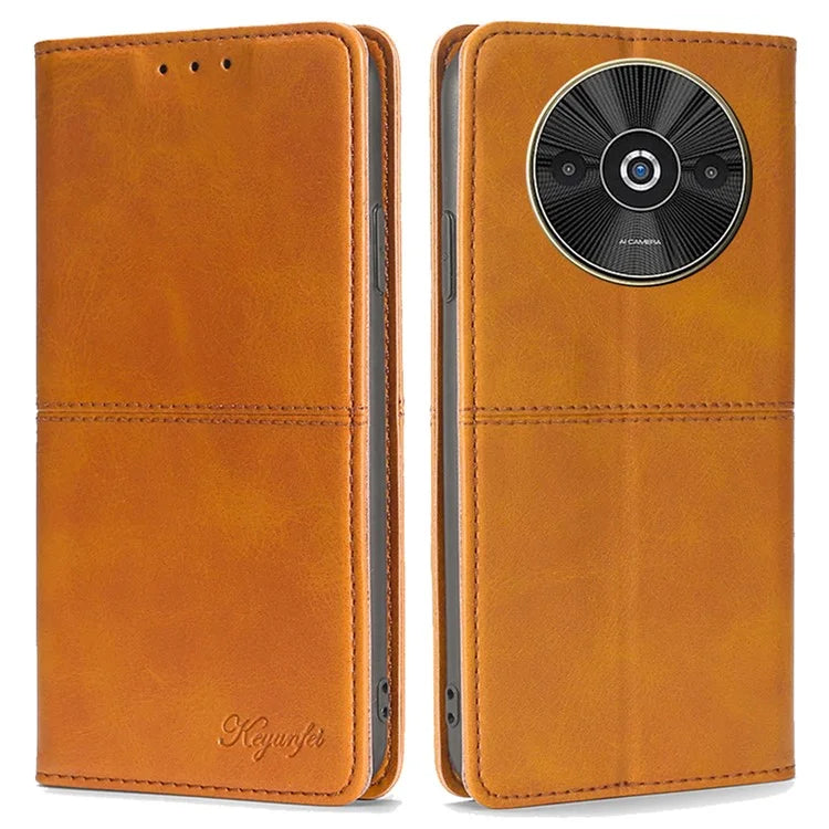 For Xiaomi Redmi A3 / Poco C61 4G Case PU Leather Stand Magnetic Closure Shockproof Phone Cover