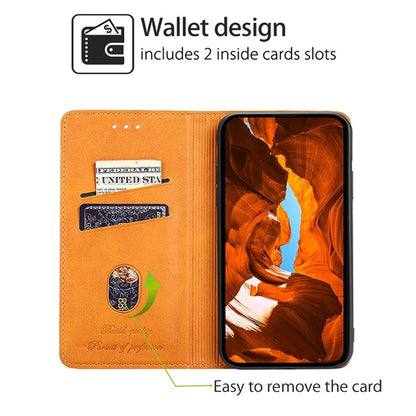 For Oppo Reno11 F 5G / F25 Pro 5G Case with Card Holder PU Leather Cowhide Texture Folio Phone Cover