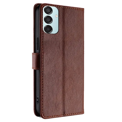 For Samsung Galaxy M15 5G Case Zipper Pocket Shock-absorbent Leather Wallet Phone Cover