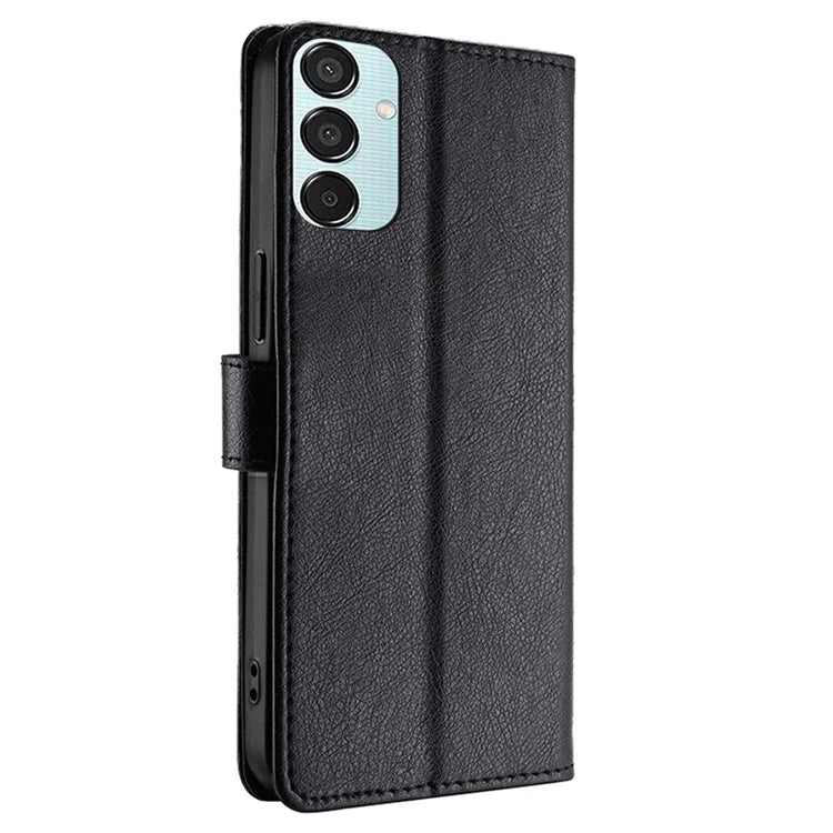 For Samsung Galaxy M15 5G Case Zipper Pocket Shock-absorbent Leather Wallet Phone Cover
