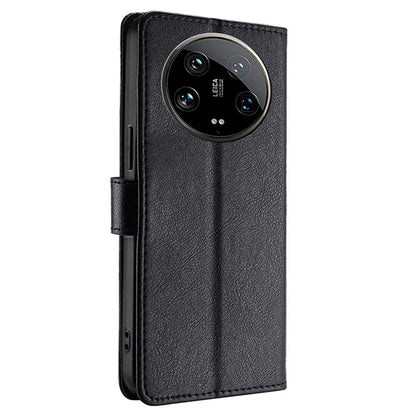 For Xiaomi 14 Ultra Phone Shell Zipper Wallet Leather Stand Case with Hand Strap