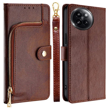 For Xiaomi Civi 4 Pro 5G / 14 Civi 5G Case PU Leather Zipper Wallet Anti-Scratch Phone Stand Cover