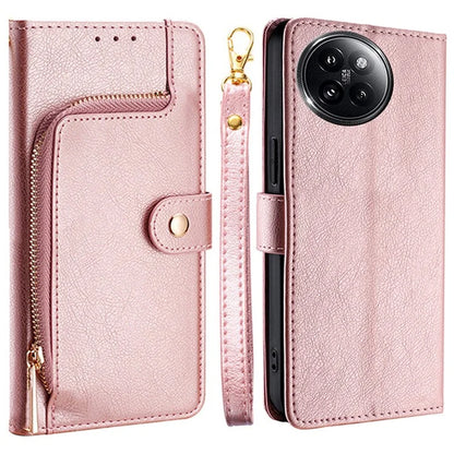 For Xiaomi Civi 4 Pro 5G / 14 Civi 5G Case PU Leather Zipper Wallet Anti-Scratch Phone Stand Cover