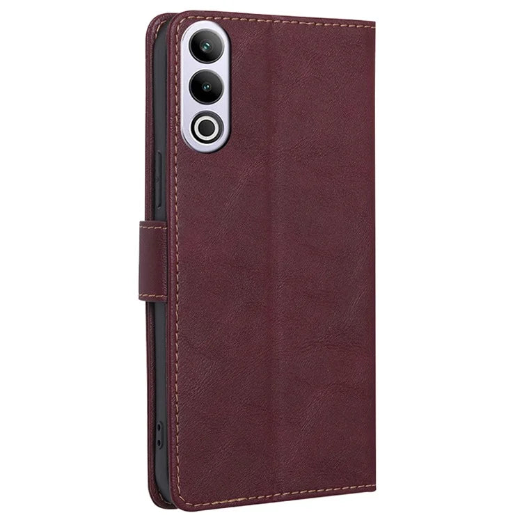 For OnePlus Ace 3V 5G Magnetic Case Anti-drop Cowhide Texture RFID Blocking Phone Cover