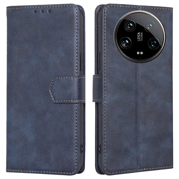 For Xiaomi 14 Ultra Case PU Leather Magnetic Flip Wallet-Style Phone Cover RFID Blocking Wholesale