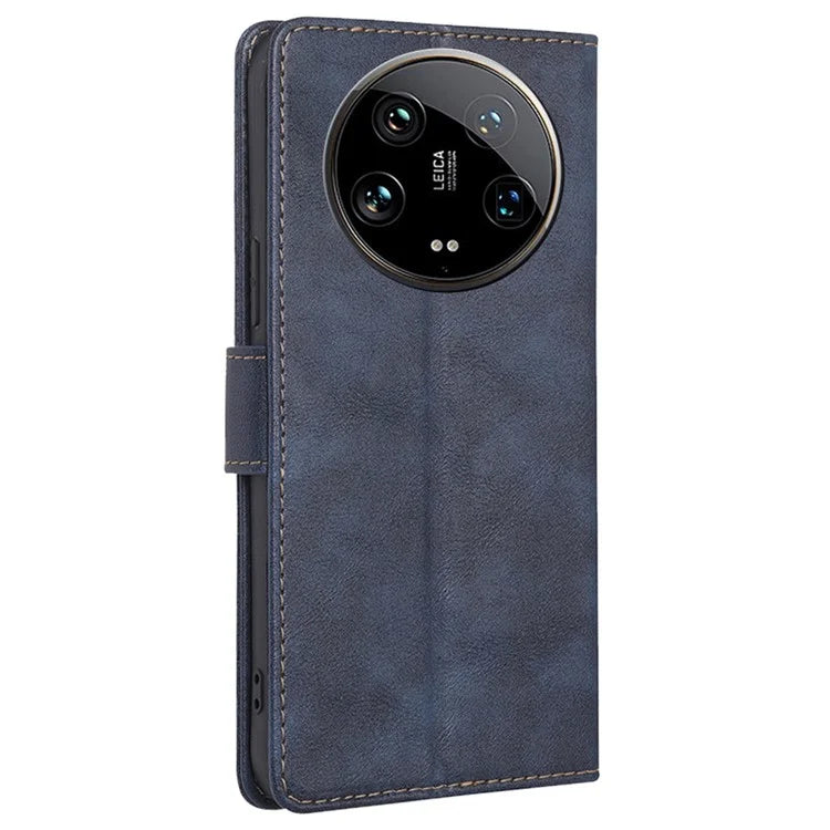 For Xiaomi 14 Ultra Case PU Leather Magnetic Flip Wallet-Style Phone Cover RFID Blocking Wholesale