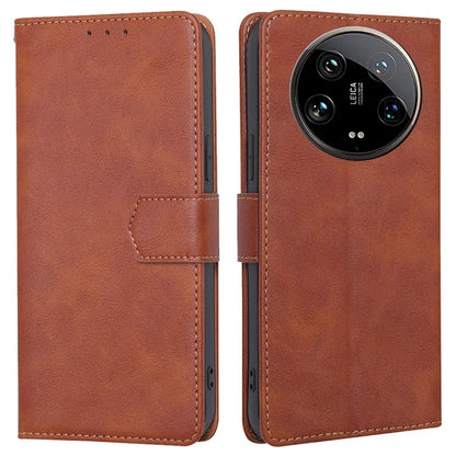 For Xiaomi 14 Ultra Case PU Leather Magnetic Flip Wallet-Style Phone Cover RFID Blocking Wholesale