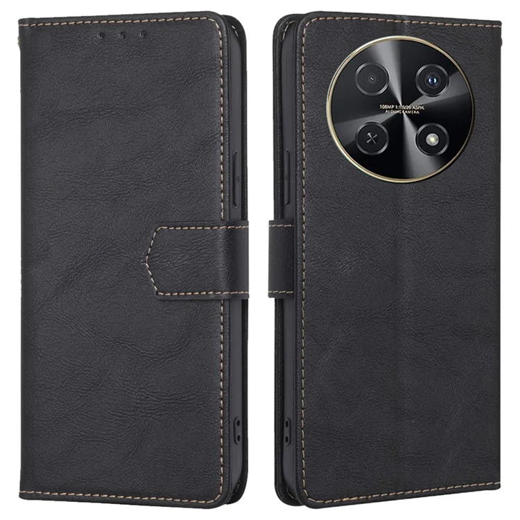 For Huawei nova 12i 4G Case Cowhide Texture RFID Blocking Magnetic Phone Cover