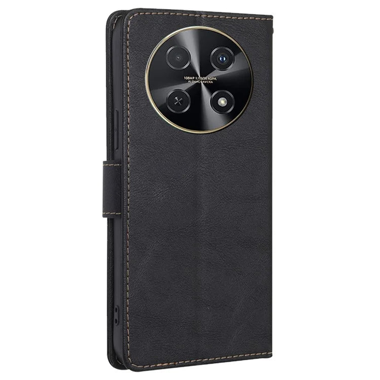 For Huawei nova 12i 4G Case Cowhide Texture RFID Blocking Magnetic Phone Cover