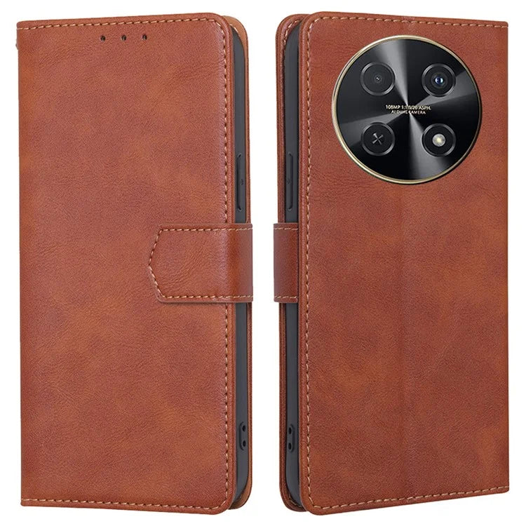 For Huawei nova 12i 4G Case Cowhide Texture RFID Blocking Magnetic Phone Cover