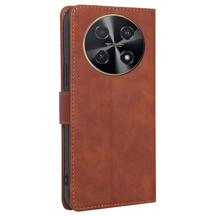 For Huawei nova 12i 4G Case Cowhide Texture RFID Blocking Magnetic Phone Cover