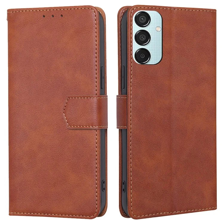 For Samsung Galaxy M15 5G Case Magnetic Clasp Flip Leather RFID Blocking Phone Cover