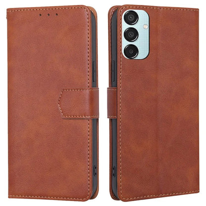 For Samsung Galaxy M15 5G Case Magnetic Clasp Flip Leather RFID Blocking Phone Cover