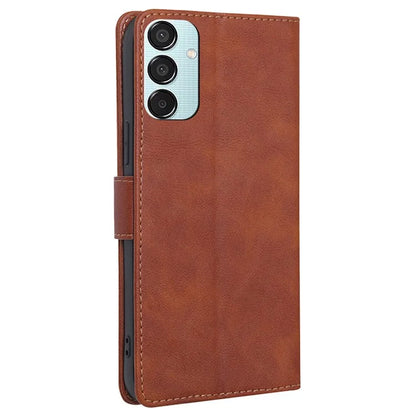 For Samsung Galaxy M15 5G Case Magnetic Clasp Flip Leather RFID Blocking Phone Cover