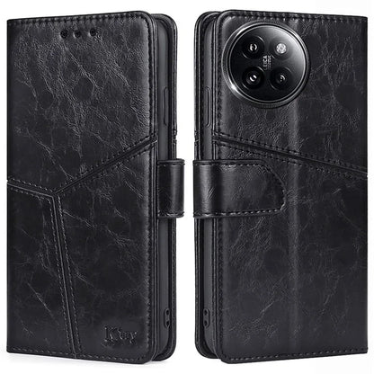 For Xiaomi Civi 4 Pro 5G / 14 Civi 5G Case Wallet Geometric Splicing Phone Cover with Adjustable Stand