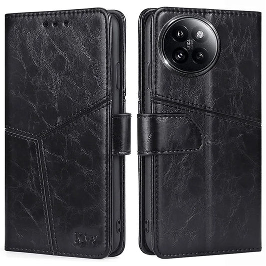 For Xiaomi Civi 4 Pro 5G / 14 Civi 5G Case Wallet Geometric Splicing Phone Cover with Adjustable Stand