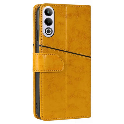 For OnePlus Ace 3V 5G Leather Case Shockproof Geometric Splicing Phone Stand Cover