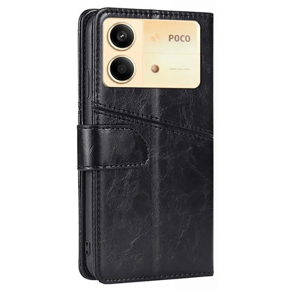 For Xiaomi Redmi Note 13R Pro 5G Case Geometric Splicing Stand Shock Absorbing Phone Cover