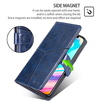 For Xiaomi Redmi Note 13R Pro 5G Case Geometric Splicing Stand Shock Absorbing Phone Cover