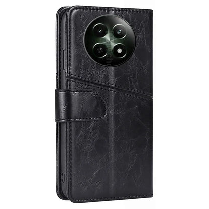 Magnetic Case for Realme 12 5G Shell Wallet Geometric Splicing Phone Cover