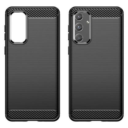 For Samsung Galaxy M55 5G / C55 5G / F55 5G Brushed Phone Case Carbon Fiber Texture Soft TPU Cover