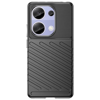 Thunder Series For Xiaomi Redmi Note 13 Pro 4G / Poco M6 Pro 4G TPU Case Twill Texture Phone Back Cover