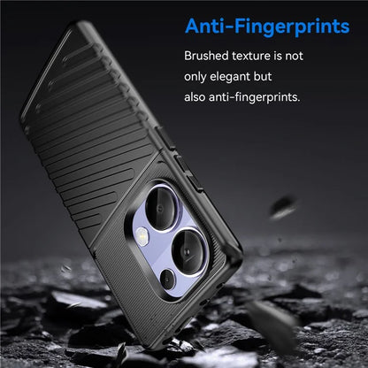 Thunder Series For Xiaomi Redmi Note 13 Pro 4G / Poco M6 Pro 4G TPU Case Twill Texture Phone Back Cover