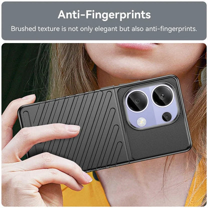 Thunder Series For Xiaomi Redmi Note 13 Pro 4G / Poco M6 Pro 4G TPU Case Twill Texture Phone Back Cover