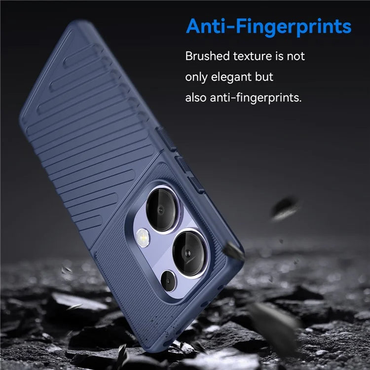 Thunder Series For Xiaomi Redmi Note 13 Pro 4G / Poco M6 Pro 4G TPU Case Twill Texture Phone Back Cover