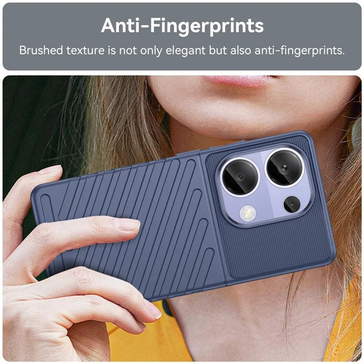 Thunder Series For Xiaomi Redmi Note 13 Pro 4G / Poco M6 Pro 4G TPU Case Twill Texture Phone Back Cover