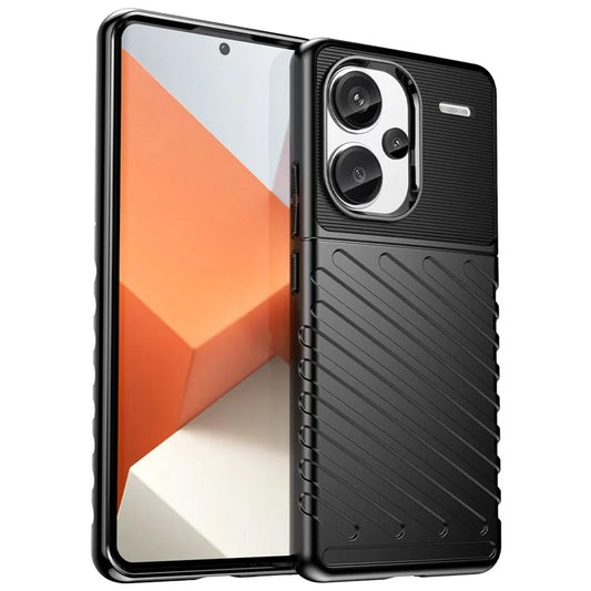 Thunder Series For Xiaomi Redmi Note 13 Pro+ 5G TPU Phone Case Twill Texture Back Cover