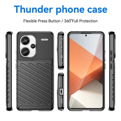 Thunder Series For Xiaomi Redmi Note 13 Pro+ 5G TPU Phone Case Twill Texture Back Cover