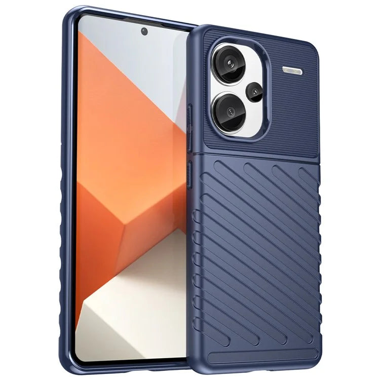 Thunder Series For Xiaomi Redmi Note 13 Pro+ 5G TPU Phone Case Twill Texture Back Cover