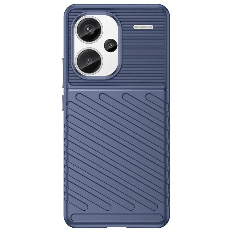 Thunder Series For Xiaomi Redmi Note 13 Pro+ 5G TPU Phone Case Twill Texture Back Cover