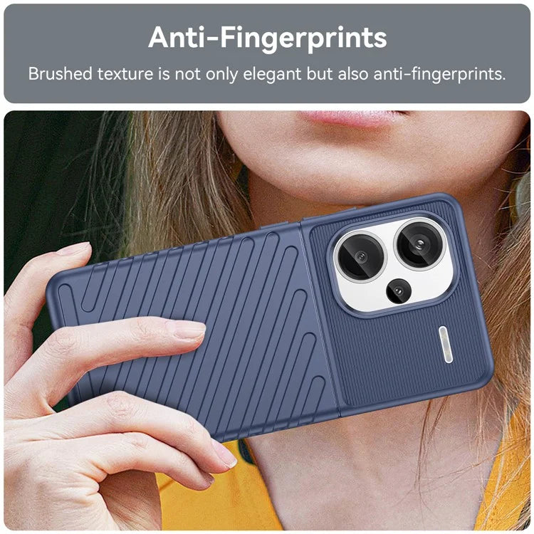 Thunder Series For Xiaomi Redmi Note 13 Pro+ 5G TPU Phone Case Twill Texture Back Cover