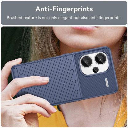 Thunder Series For Xiaomi Redmi Note 13 Pro+ 5G TPU Phone Case Twill Texture Back Cover