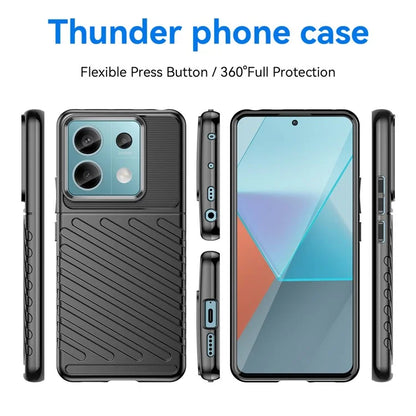 Thunder Series For Xiaomi Redmi Note 13 Pro 5G / Poco X6 5G Case Thickened TPU Soft Phone Cover