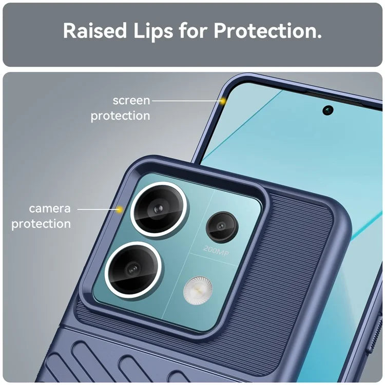 Thunder Series For Xiaomi Redmi Note 13 Pro 5G / Poco X6 5G Case Thickened TPU Soft Phone Cover