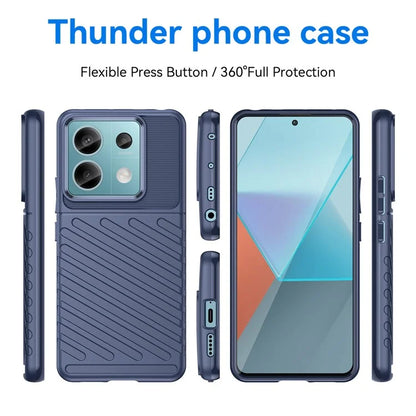 Thunder Series For Xiaomi Redmi Note 13 Pro 5G / Poco X6 5G Case Thickened TPU Soft Phone Cover