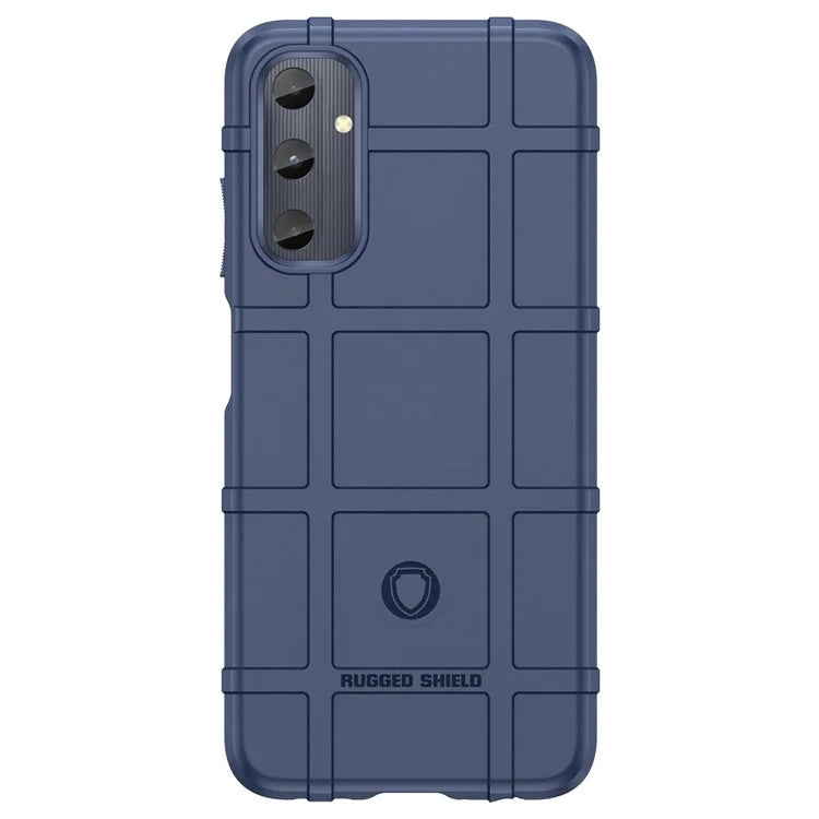For Samsung Galaxy M14 4G Case Square Grid Texture Non-Slip TPU Phone Cover