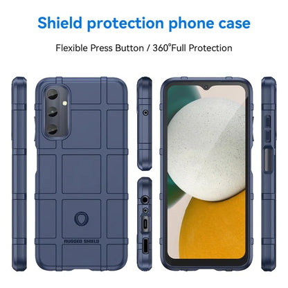 For Samsung Galaxy M14 4G Case Square Grid Texture Non-Slip TPU Phone Cover