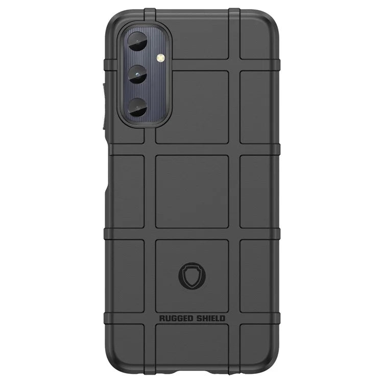 For Samsung Galaxy M14 4G Case Square Grid Texture Non-Slip TPU Phone Cover