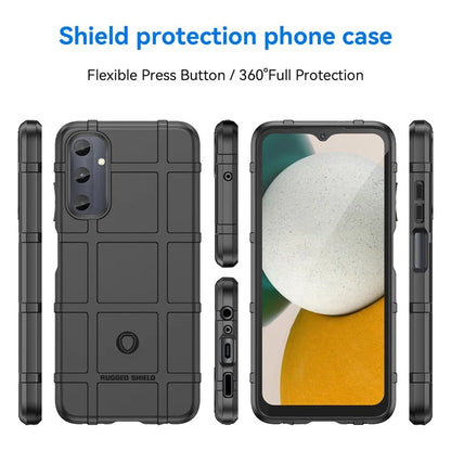 For Samsung Galaxy M14 4G Case Square Grid Texture Non-Slip TPU Phone Cover
