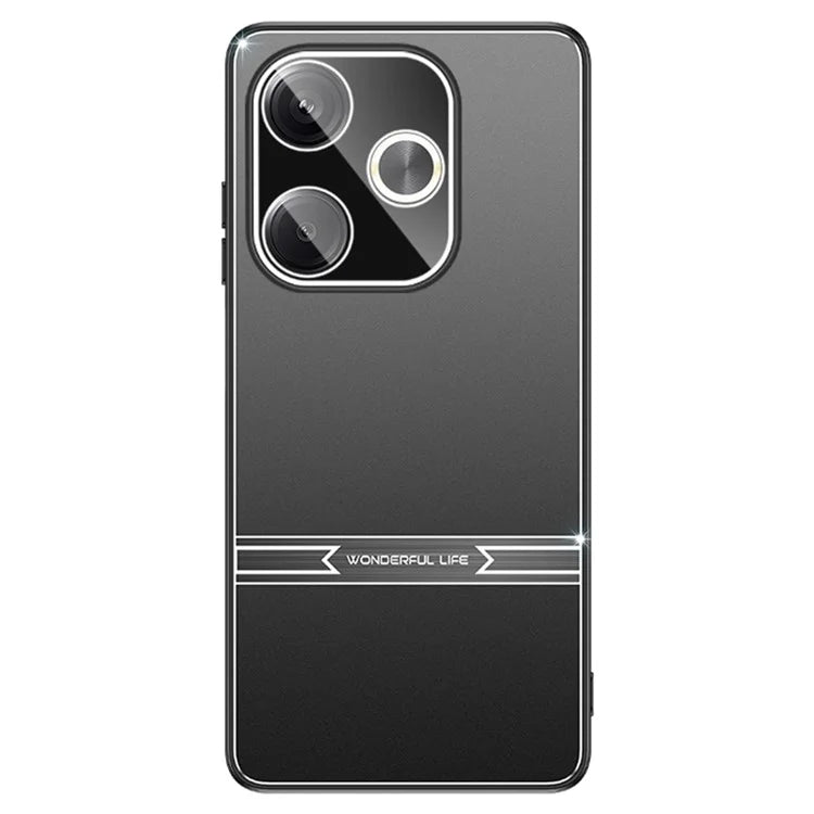 Matte Case for Xiaomi Redmi Turbo 3 5G / Poco F6 5G Bump Proof Metal+PC+TPU Phone Cover