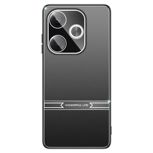 Matte Case for Xiaomi Redmi Turbo 3 5G / Poco F6 5G Bump Proof Metal+PC+TPU Phone Cover