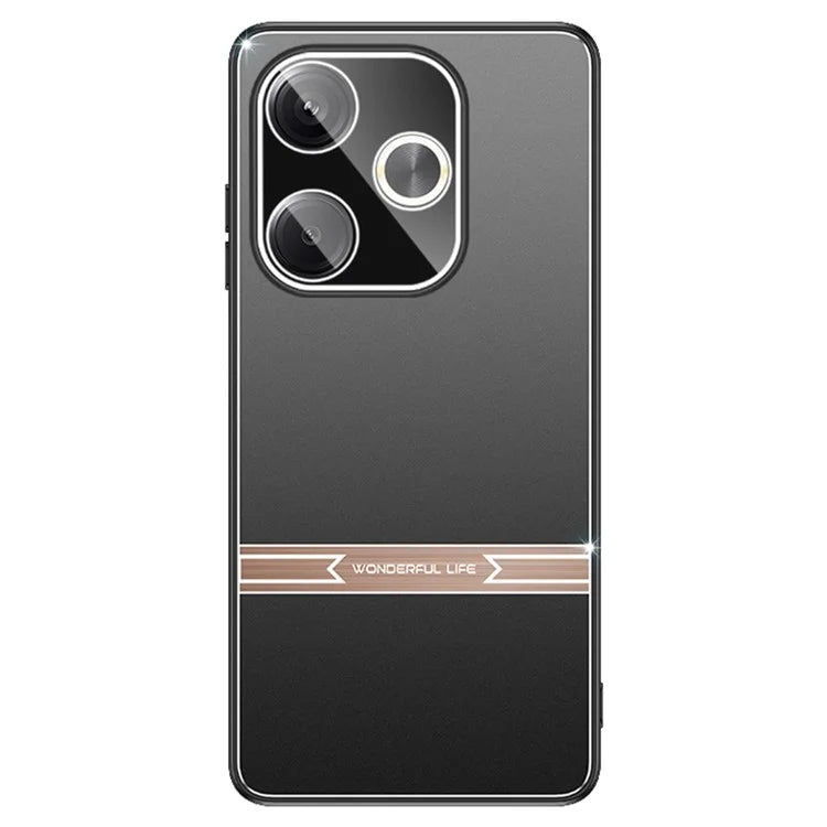 Matte Case for Xiaomi Redmi Turbo 3 5G / Poco F6 5G Bump Proof Metal+PC+TPU Phone Cover