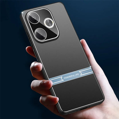 Matte Case for Xiaomi Redmi Turbo 3 5G / Poco F6 5G Bump Proof Metal+PC+TPU Phone Cover